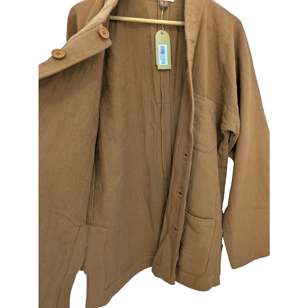 Taoist Monk 2 Piece Winter Pajamas Brown XL Tai Chi Meditation  Suit - Picture 8 of 14